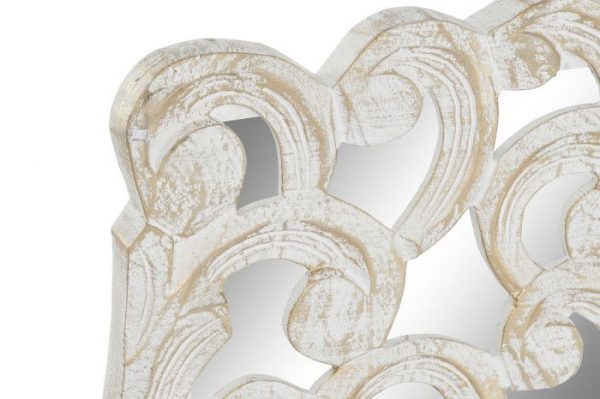 DECORACION PARED MDF ESPEJO 120X3X120 BLANCO - Imagen 2