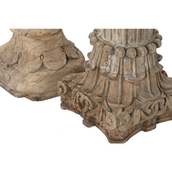 COLUMNA MADERA TALLADA 30X30X114 PIEZA UNICA - Imagen 4