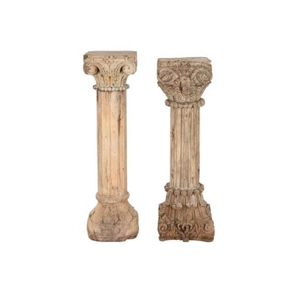 COLUMNA MADERA TALLADA 30X30X114 PIEZA UNICA - Imagen 6