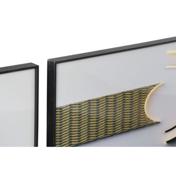 CUADRO SET 3 ALUMINIO MDF 240X3X80 ABSTRACTO - Imagen 2