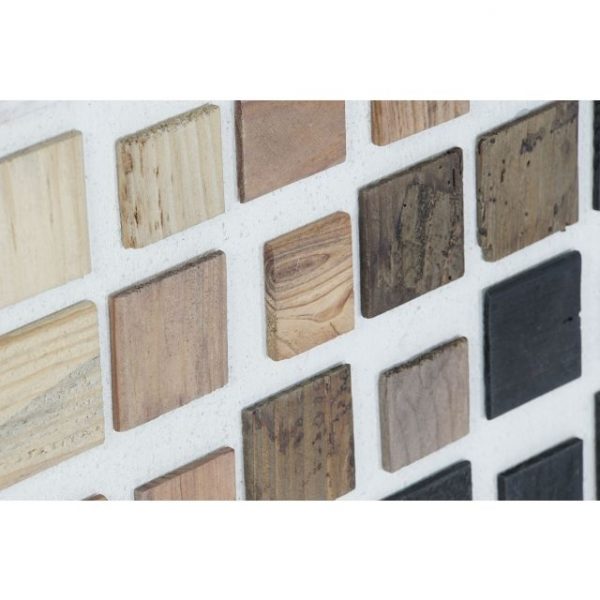 CUADRO MADERA RECICLADA 62X4X82 NATURAL - Imagen 3