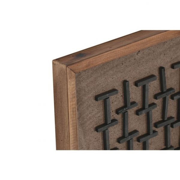 CUADRO MADERA RECICLADA PINO 44X8X44 2 SURT. - Imagen 2