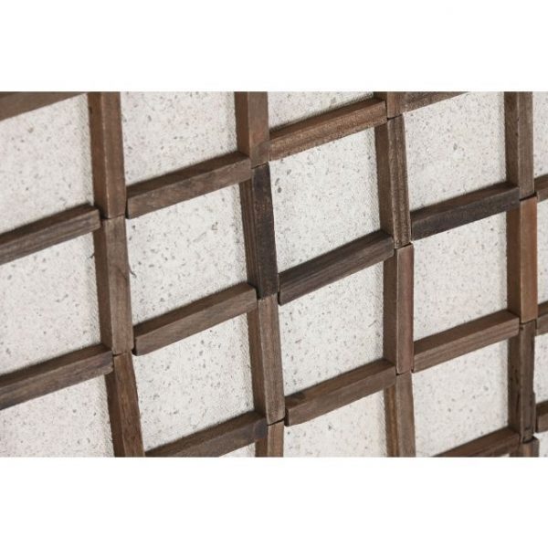 CUADRO MADERA RECICLADA PINO 62X4X82 BEIGE - Imagen 3