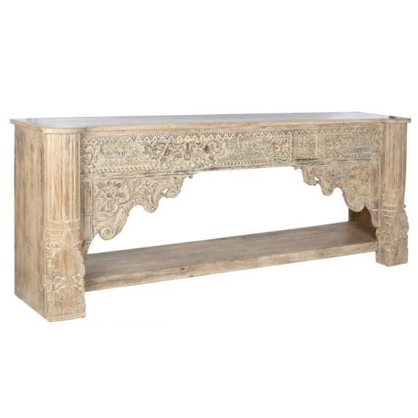 CONSOLA MADERA 233X47X91 TALLAS ANTIGUAS NATURAL