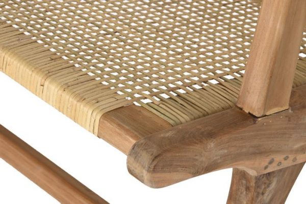 BANCO TECA RATAN 120X76X68 MARRON - Imagen 6