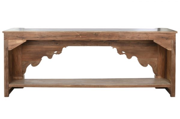 CONSOLA MADERA 233X47X91 TALLAS ANTIGUAS NATURAL - Imagen 3