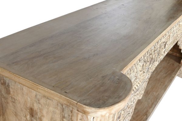 CONSOLA MADERA 233X47X91 TALLAS ANTIGUAS NATURAL - Imagen 4