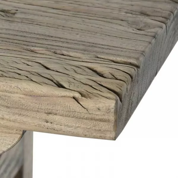 CONSOLA OLMO MACIZO 178X38X85 4 CAJ NATURAL - Imagen 6