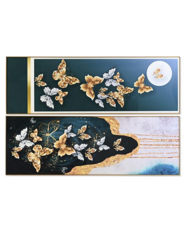 CUADRO ALUMINIO MDF 180X3X60 MARIPOSAS 2 SURT.