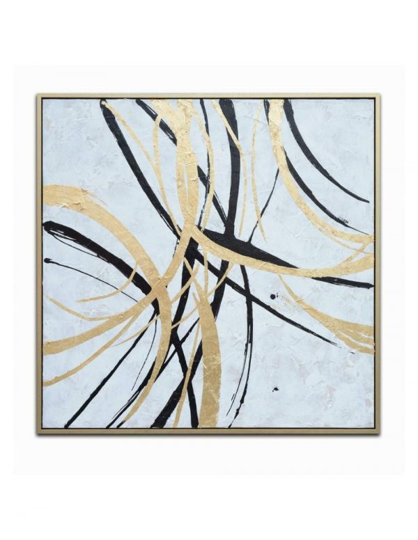 CUADRO LIENZO PS 131X4X131 ABSTRACTO PINTADO MANO