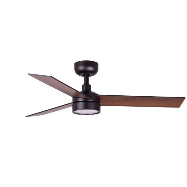 RUDDER S Ø106 NEGRO PALAS NEGRAS NOGAL LED 18W 34296-1TW FARO