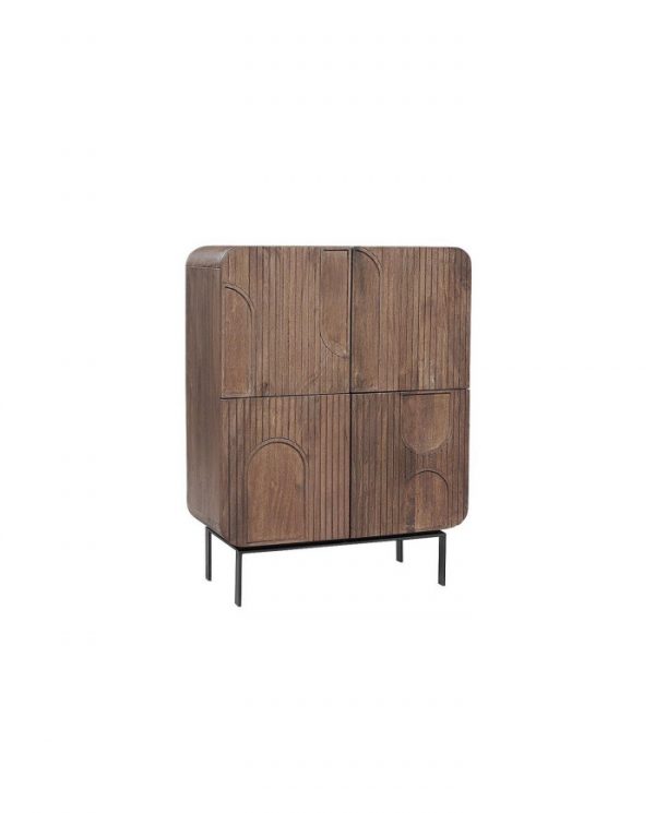 MUEBLE ALTO 4P ORISSA NAT 90X42X120 - Imagen 2