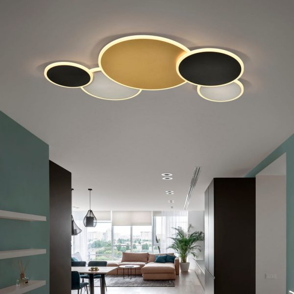 SCHULLER UMBRA 840 PLAFON ORO-NEGRO-BLANCO - Imagen 2