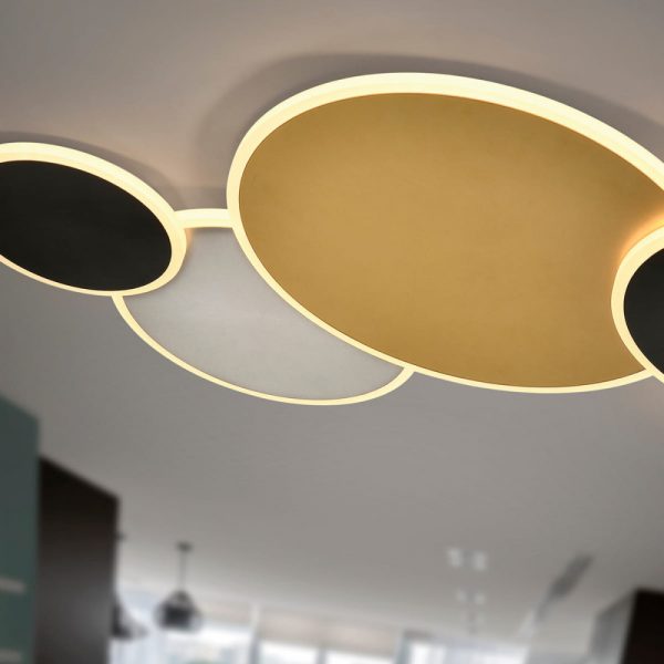 SCHULLER UMBRA 840 PLAFON ORO-NEGRO-BLANCO - Imagen 4