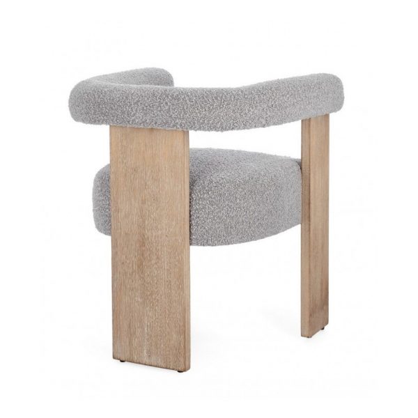 SILLA C-BR AGAPE NATURAL/GRIS 70X60X71 - Imagen 2