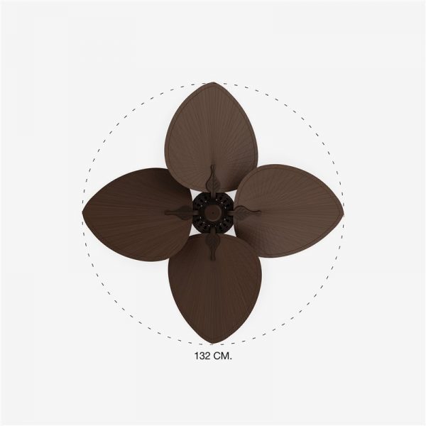 VENTILADOR CUBA Ø1320MM MARRON 4 PALAS 33352 - Imagen 3