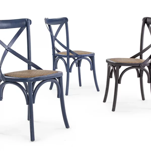 SILLA CROSS NEGRO 50,5X52X87 - Imagen 6