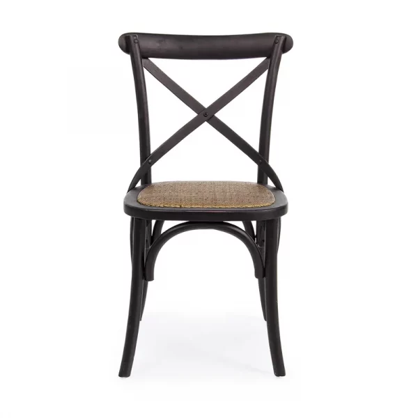 SILLA CROSS NEGRO 50,5X52X87 - Imagen 3