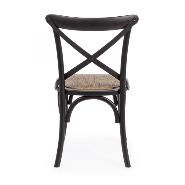 SILLA CROSS NEGRO 50,5X52X87 - Imagen 4