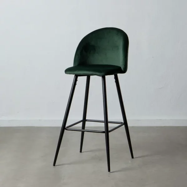 TABURETE ALTO VERDE OSCURO TEJIDO-METAL 40,20 X 48,20 X 102 - Imagen 2