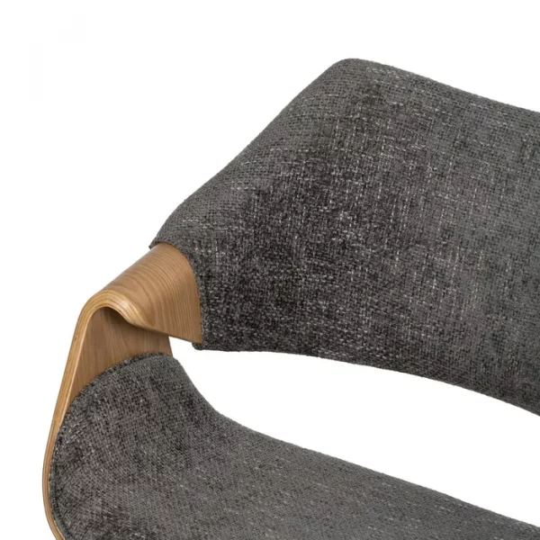 SILLA GRIS-NATURAL TEJIDO-MADERA 61 X 56 X 82 CM - Imagen 6