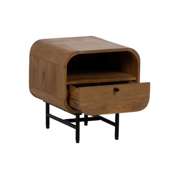 MESITA NATURAL MADERA DE MANGO SALÓN 40 X 40 X 45 CM - Imagen 3