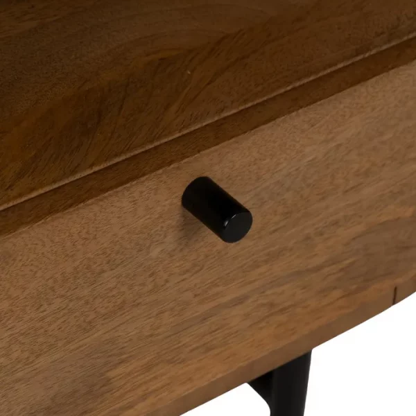 MESITA NATURAL MADERA DE MANGO SALÓN 40 X 40 X 45 CM - Imagen 6
