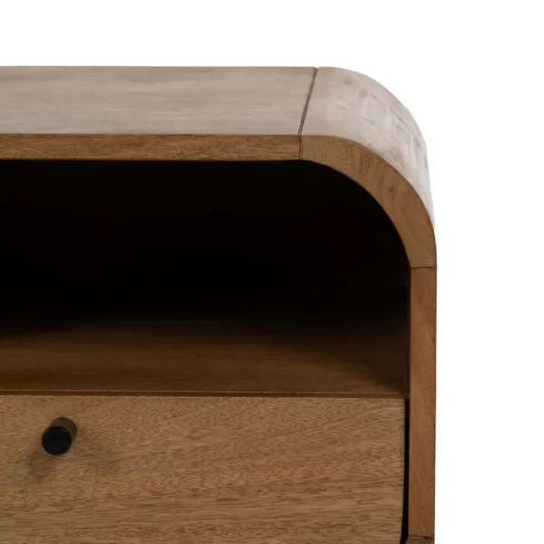 MESITA NATURAL MADERA DE MANGO SALÓN 40 X 40 X 45 CM - Imagen 7