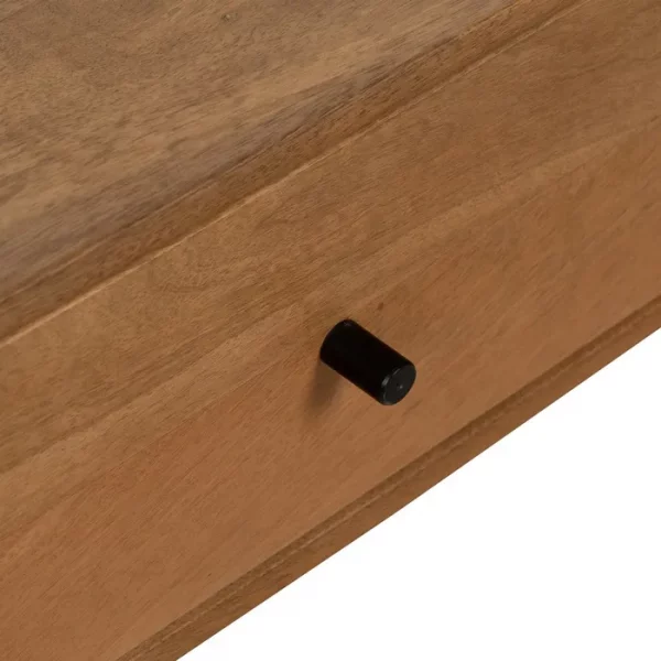 MESA CENTRO NATURAL MADERA DE MANGO 120 X 60 X 40 CM - Imagen 9
