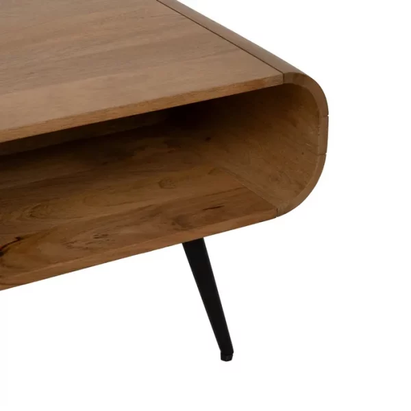MESA CENTRO NATURAL MADERA DE MANGO 120 X 60 X 40 CM - Imagen 10