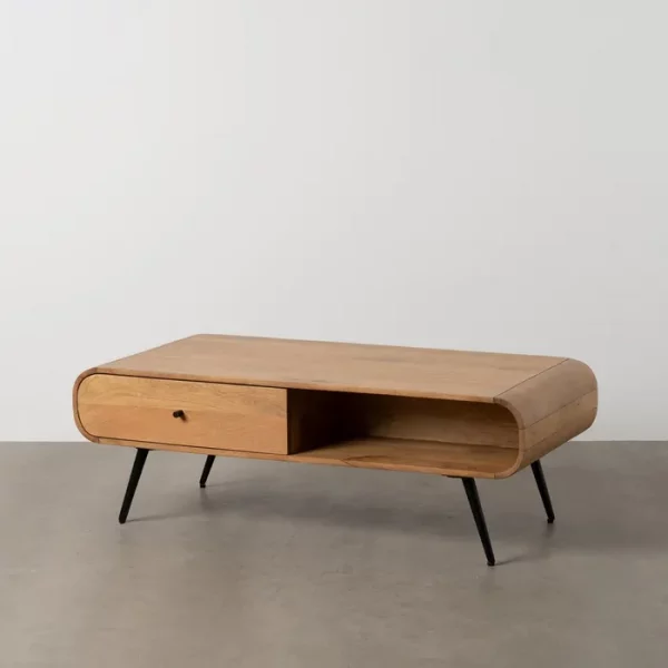 MESA CENTRO NATURAL MADERA DE MANGO 120 X 60 X 40 CM - Imagen 2