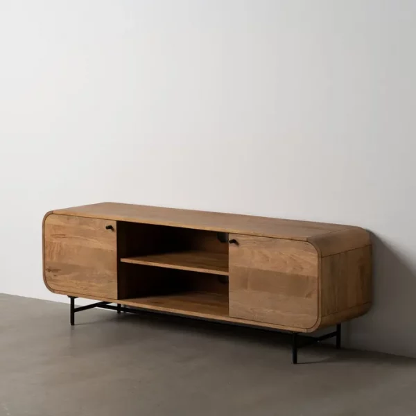 MUEBLE TV NATURAL MADERA DE MANGO SALÓN 160 X 40 X 55 CM - Imagen 2