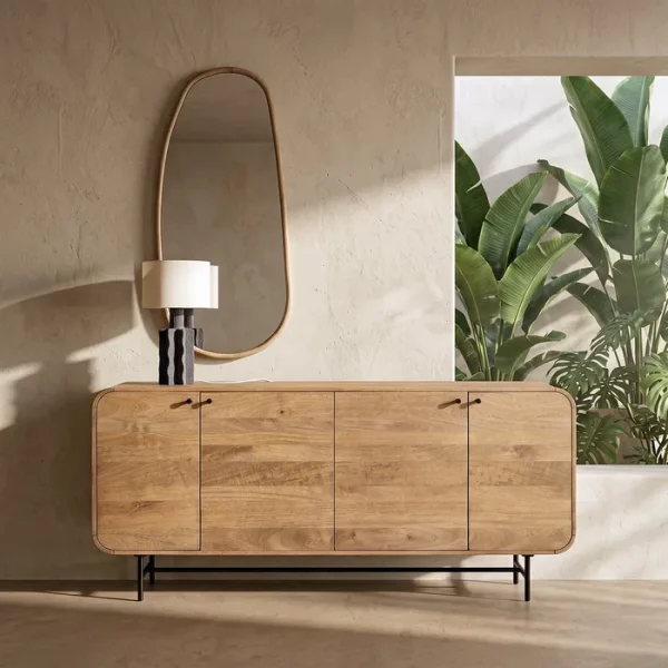 APARADOR NATURAL MADERA DE MANGO SALÓN 170 X 40 X 80 CM