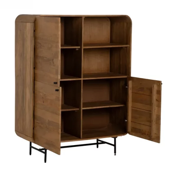 ARMARIO NATURAL MADERA DE MANGO SALÓN 110 X 40 X 140 CM - Imagen 4
