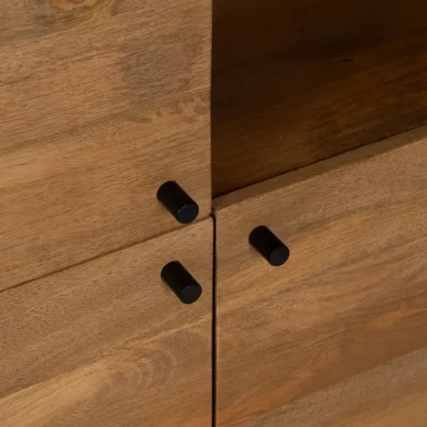 ARMARIO NATURAL MADERA DE MANGO SALÓN 110 X 40 X 140 CM - Imagen 9