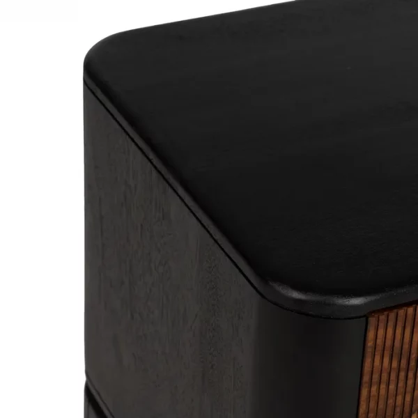 MUEBLE TV MARRÓN-NEGRO MADERA SALÓN 160 X 40 X 50 CM - Imagen 5