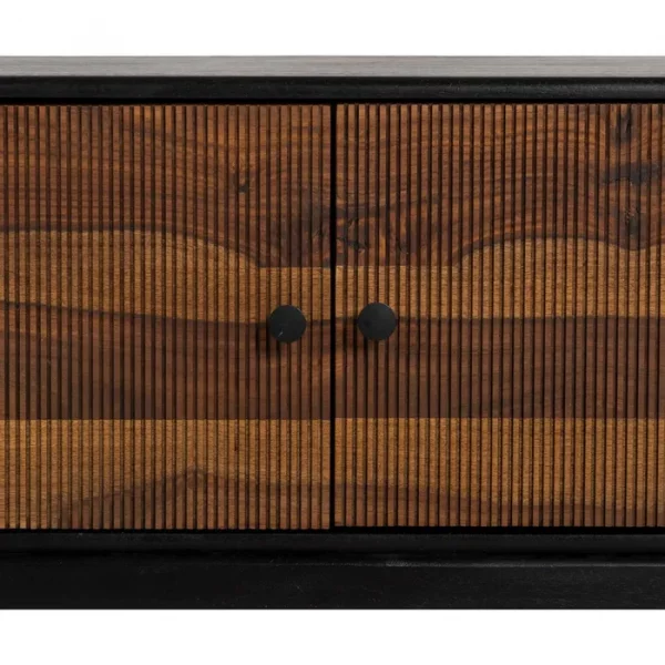 MUEBLE TV MARRÓN-NEGRO MADERA SALÓN 160 X 40 X 50 CM - Imagen 6