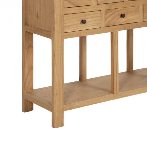 CONSOLA NATURAL MADERA MINDI ENTRADA 120 X 30 X 80 CM - Imagen 10