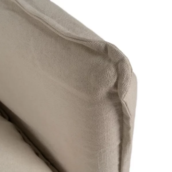 SOFÁ 2 PLAZAS CREMA TEJIDO-MADERA 160 X 95 X 85 CM - Imagen 10