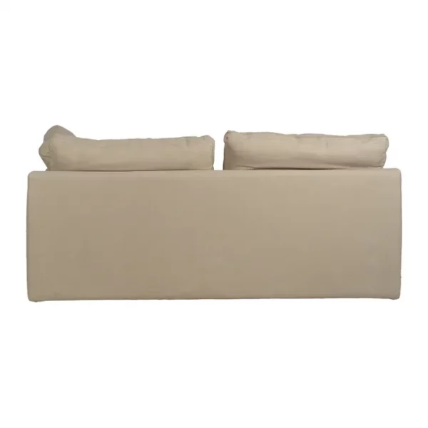 SOFÁ 2 PLAZAS BEIGE TEJIDO-MADERA 180 X 100 X 83 CM - Imagen 4
