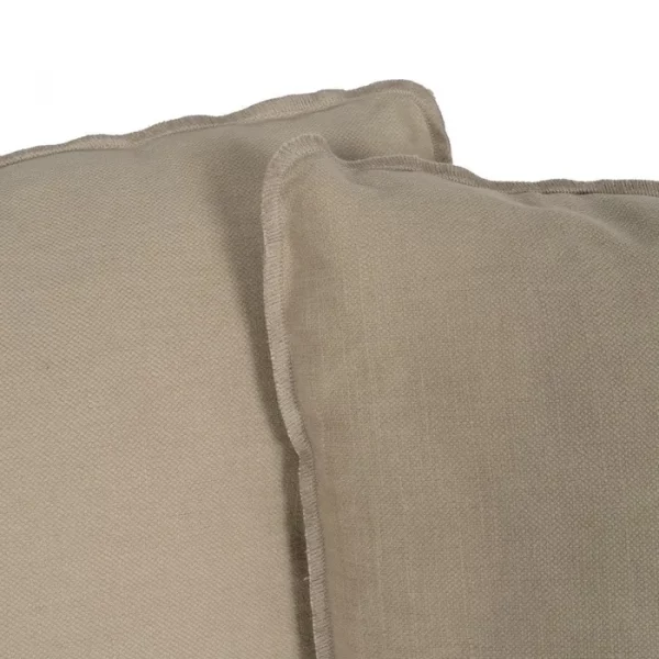 SOFÁ 3 PLAZAS BEIGE TEJIDO-MADERA 216 X 94 X 93 CM - Imagen 7