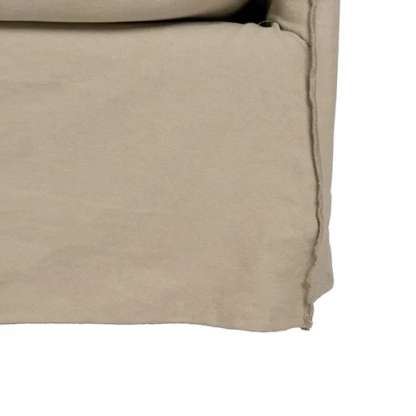 SOFÁ 3 PLAZAS BEIGE TEJIDO-MADERA 216 X 94 X 93 CM - Imagen 10