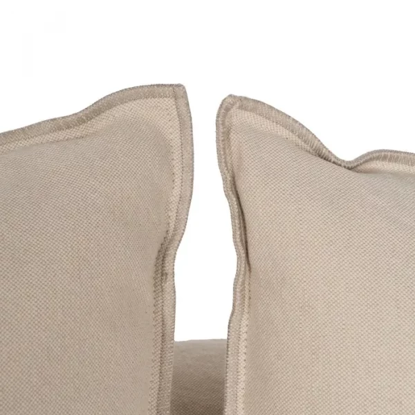 CHAISE-LOUNGER CREMA TEJIDO-MADERA 300 X 161 X 90 CM - Imagen 9