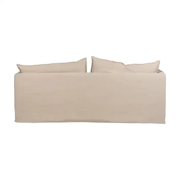 SOFÁ 3 PLAZAS CREMA TEJIDO-MADERA 210 X 97 X 89 CM - Imagen 4
