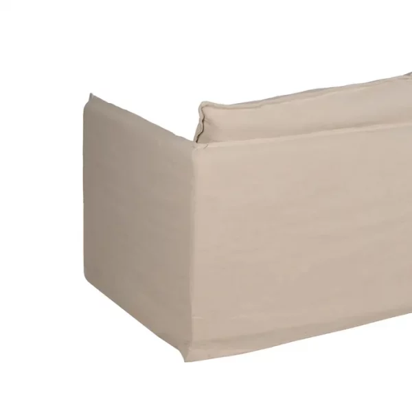 SOFÁ 3 PLAZAS CREMA TEJIDO-MADERA 210 X 97 X 89 CM - Imagen 10