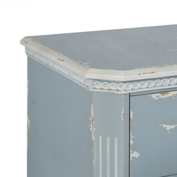 CÓMODA GRIS AZULADO MADERA 92 X 46 X 81 CM - Imagen 5