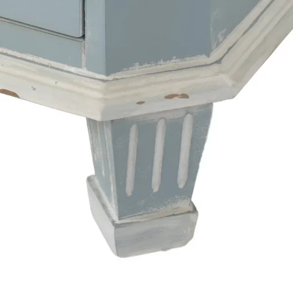 CÓMODA GRIS AZULADO MADERA 92 X 46 X 81 CM - Imagen 11