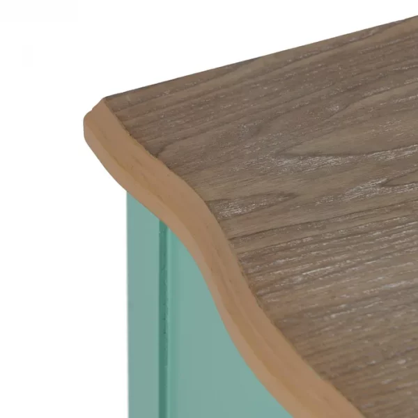 MESITA TURQUESA MADERA 80 X 38 X 65,50 CM - Imagen 4
