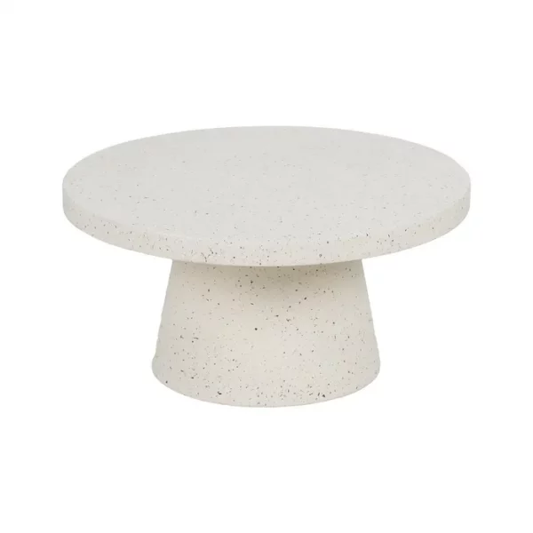 MESA CENTRO BLANCO FIBRA DE MAGNESIO 80 X 80 X 38 CM - Imagen 3