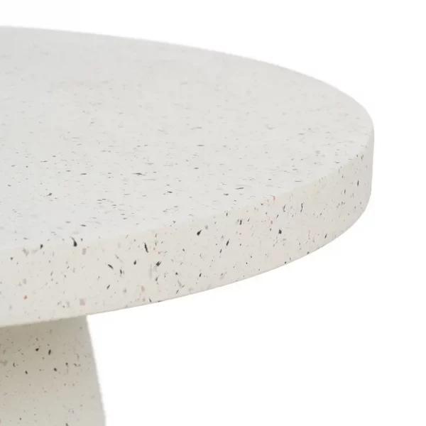 MESA CENTRO BLANCO FIBRA DE MAGNESIO 80 X 80 X 38 CM - Imagen 6